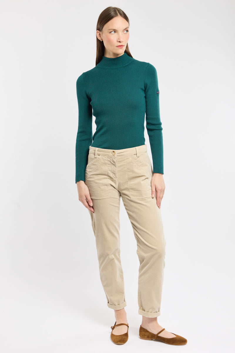 Pull ribbé col roulé | Coupe slim | Essentiel hiver