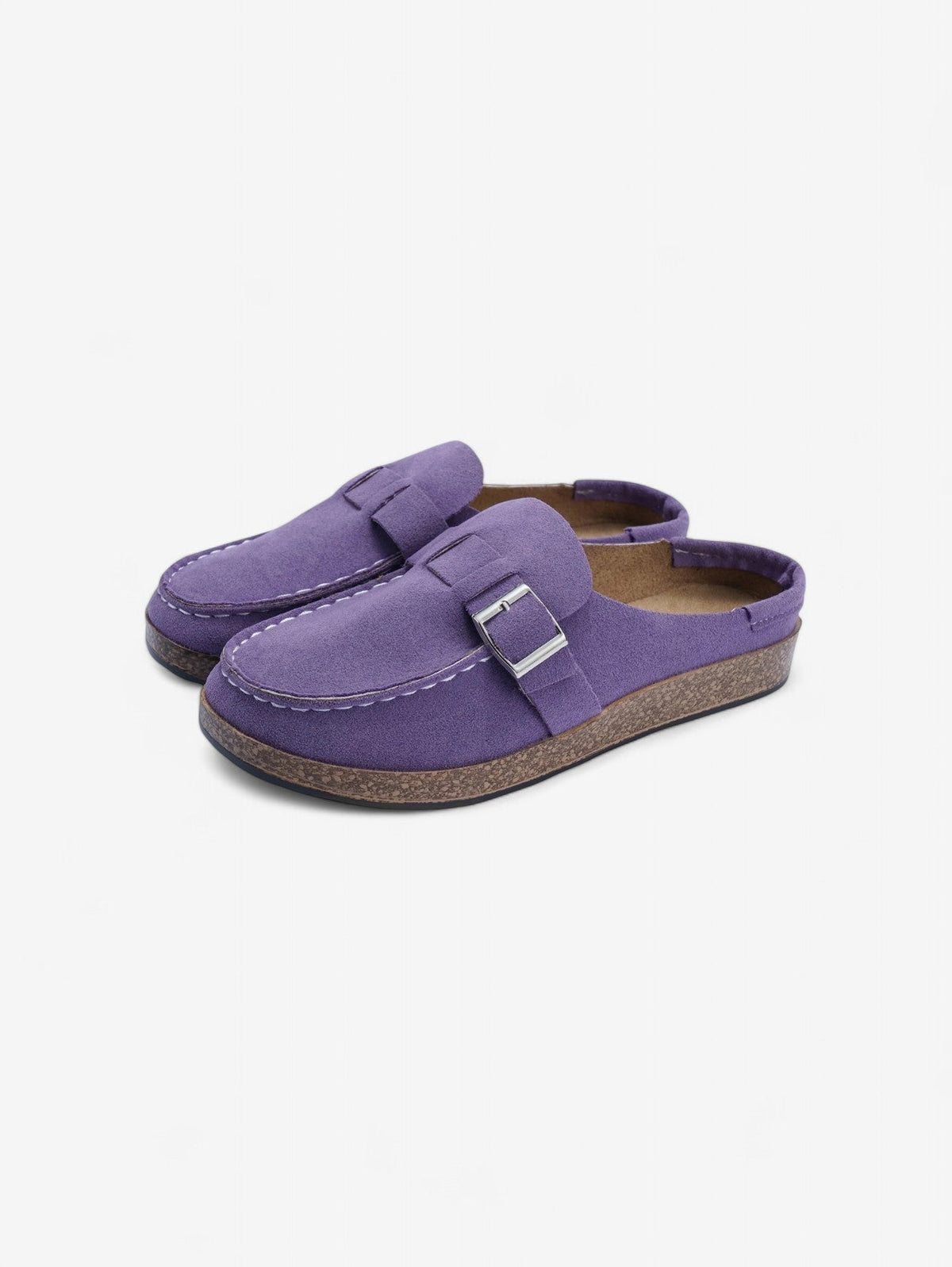 Mules Jada | Clogs en Faux Suède avec Détail Boucle