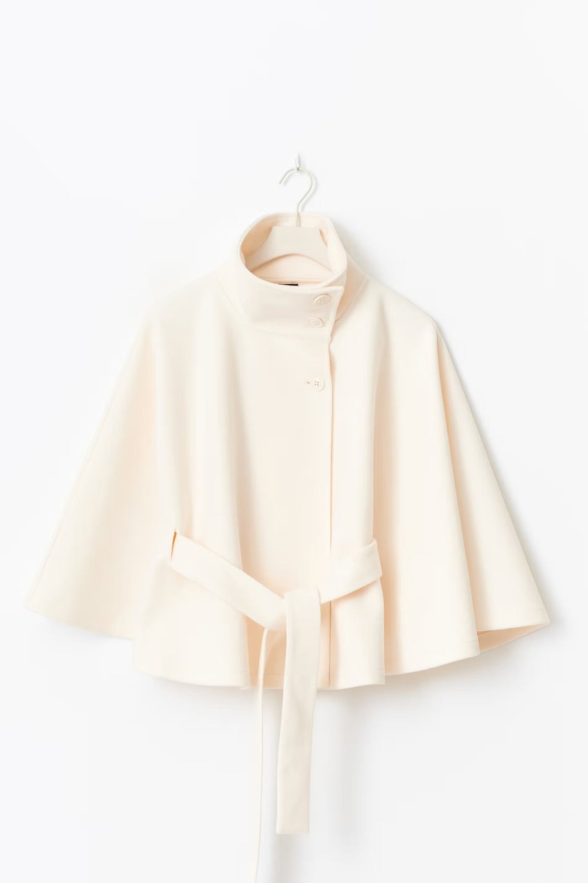 Cape Jacket | Ceinture | Col Montant | Automne Hiver