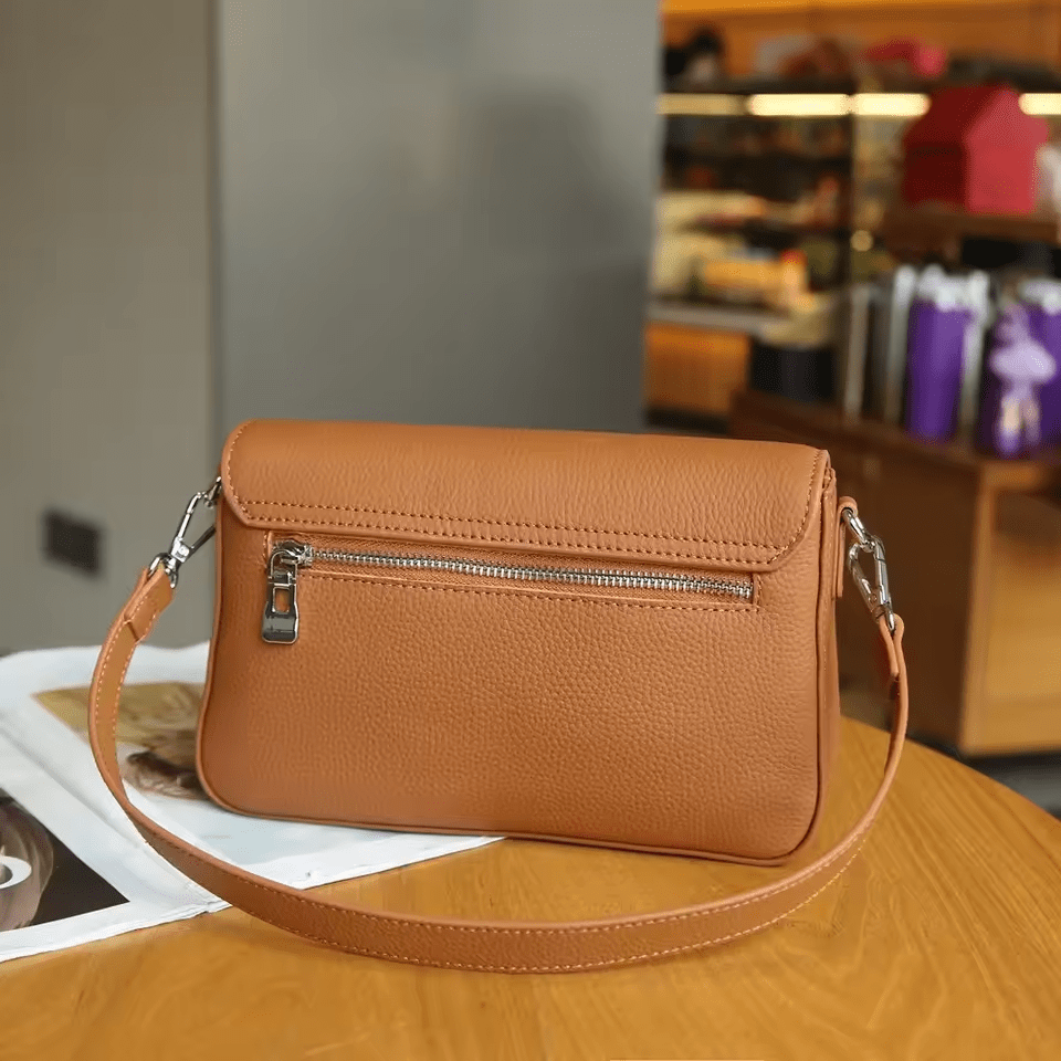 Sac à épaule Métier | Petit carré sous bras, cuir, fermeture éclair