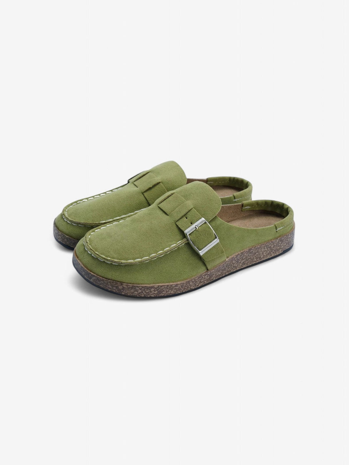 Mules Jada | Clogs en Faux Suède avec Détail Boucle