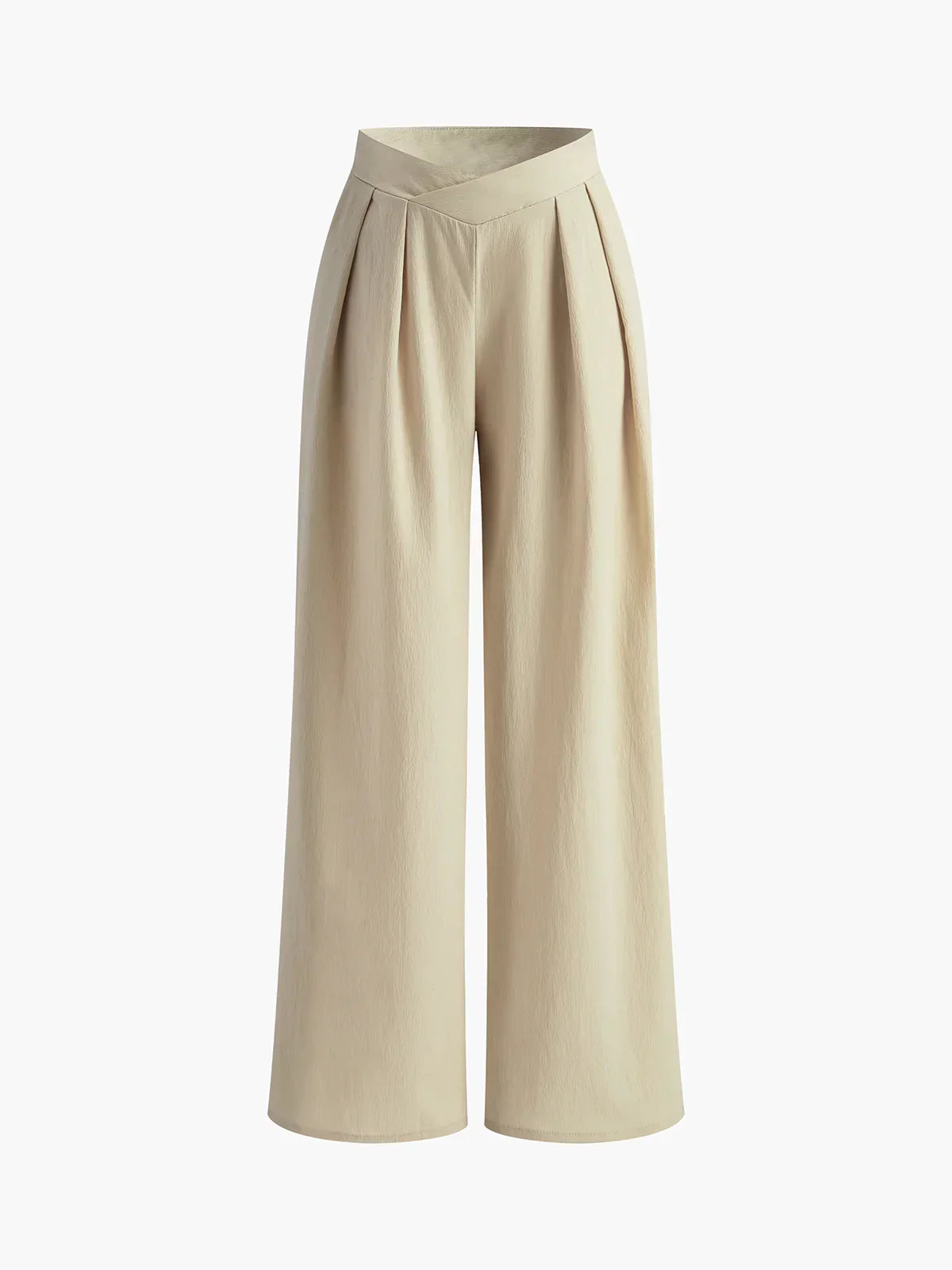 Pantalon Large Plissé | Haute Taille Design Minimaliste