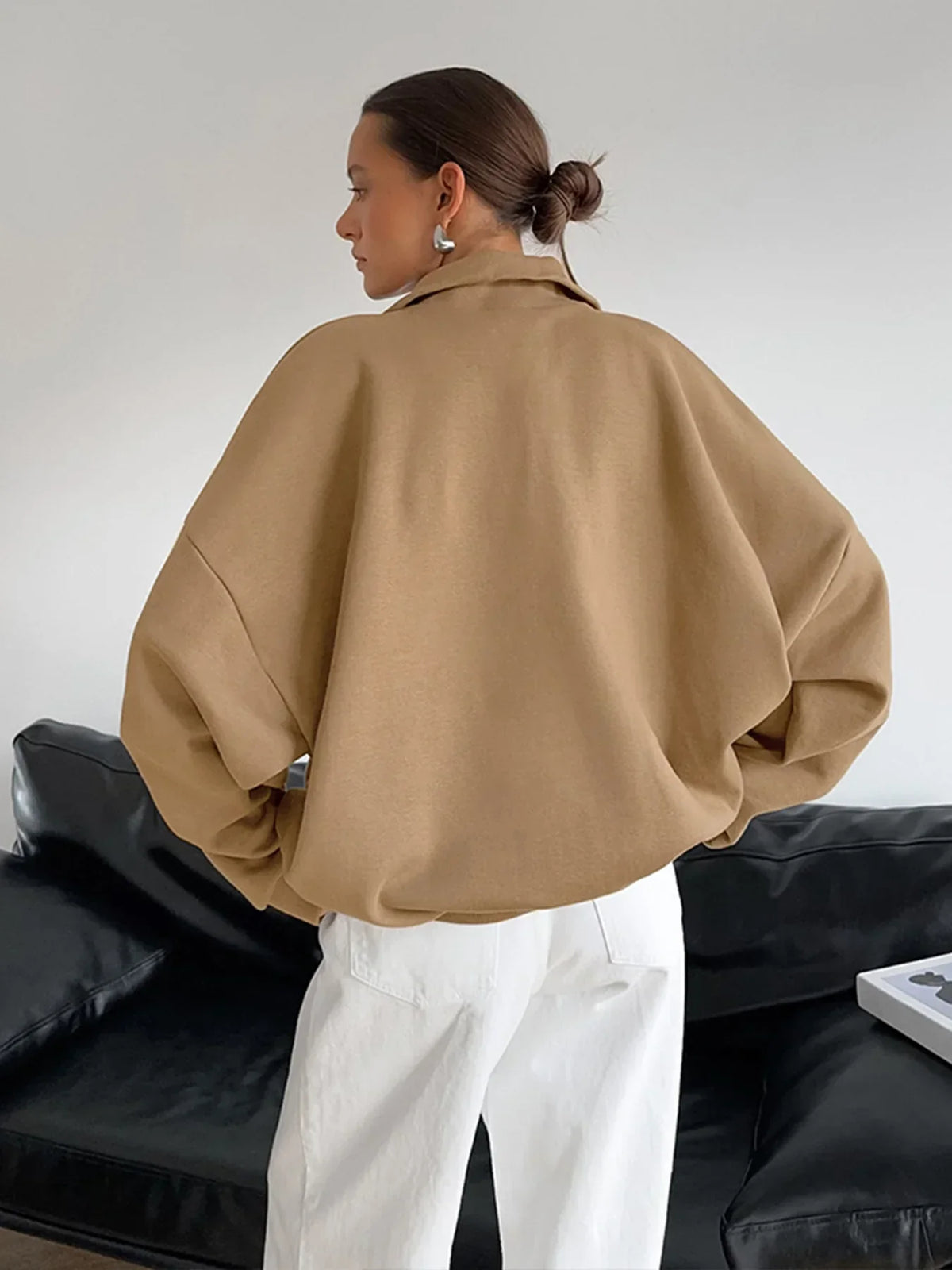 Pullover Lapel Zipper | Relaxed Fit | Automne Hiver