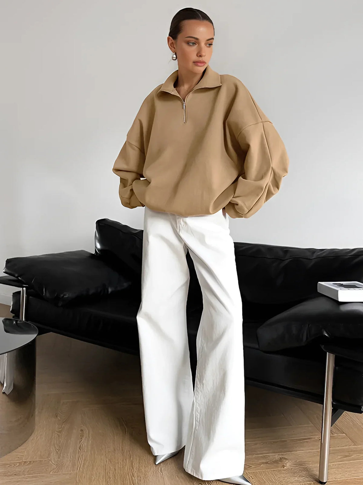 Pullover Lapel Zipper | Relaxed Fit | Automne Hiver