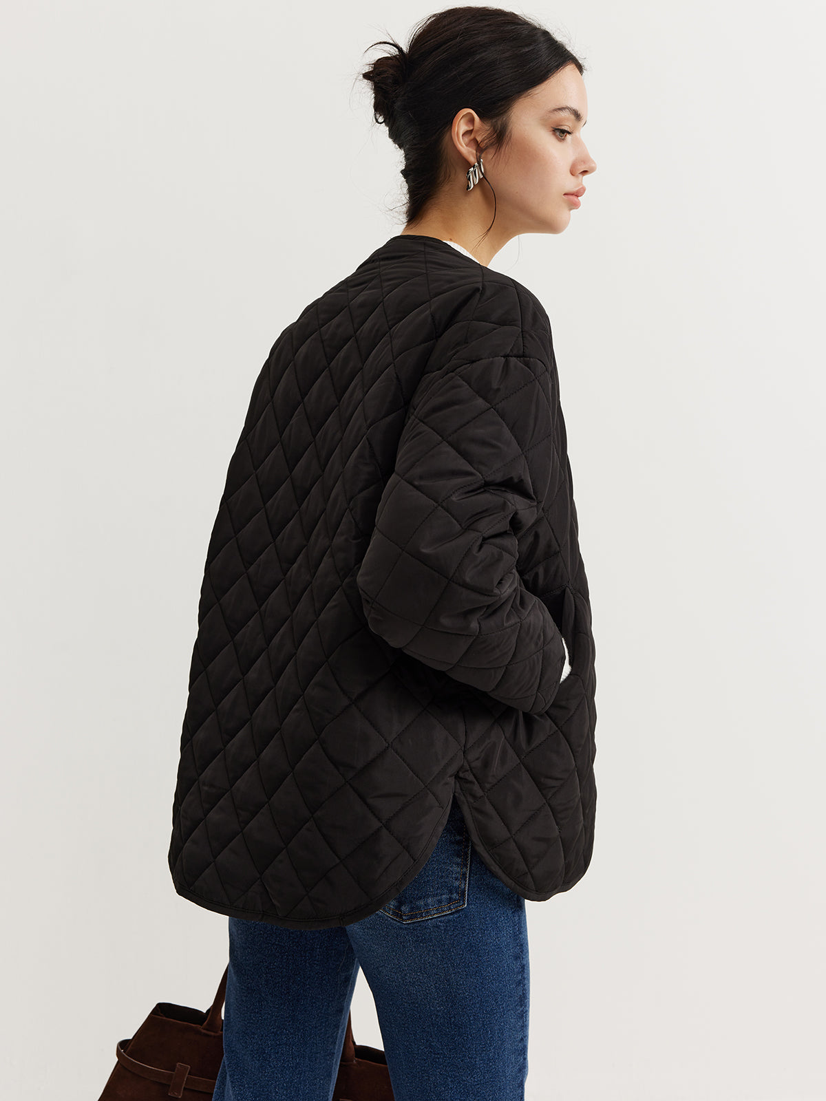 Veste Matelassée avec Écharpe | Chaleur Hivernale Sans Effort
