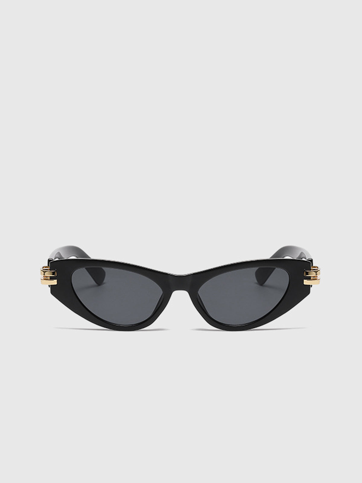 Lunettes Cat-Eye | Monture Noire | Détail Or | Protection UV