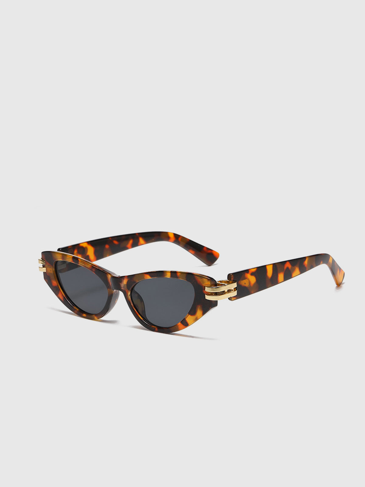 Lunettes Cat-Eye | Monture Noire | Détail Or | Protection UV