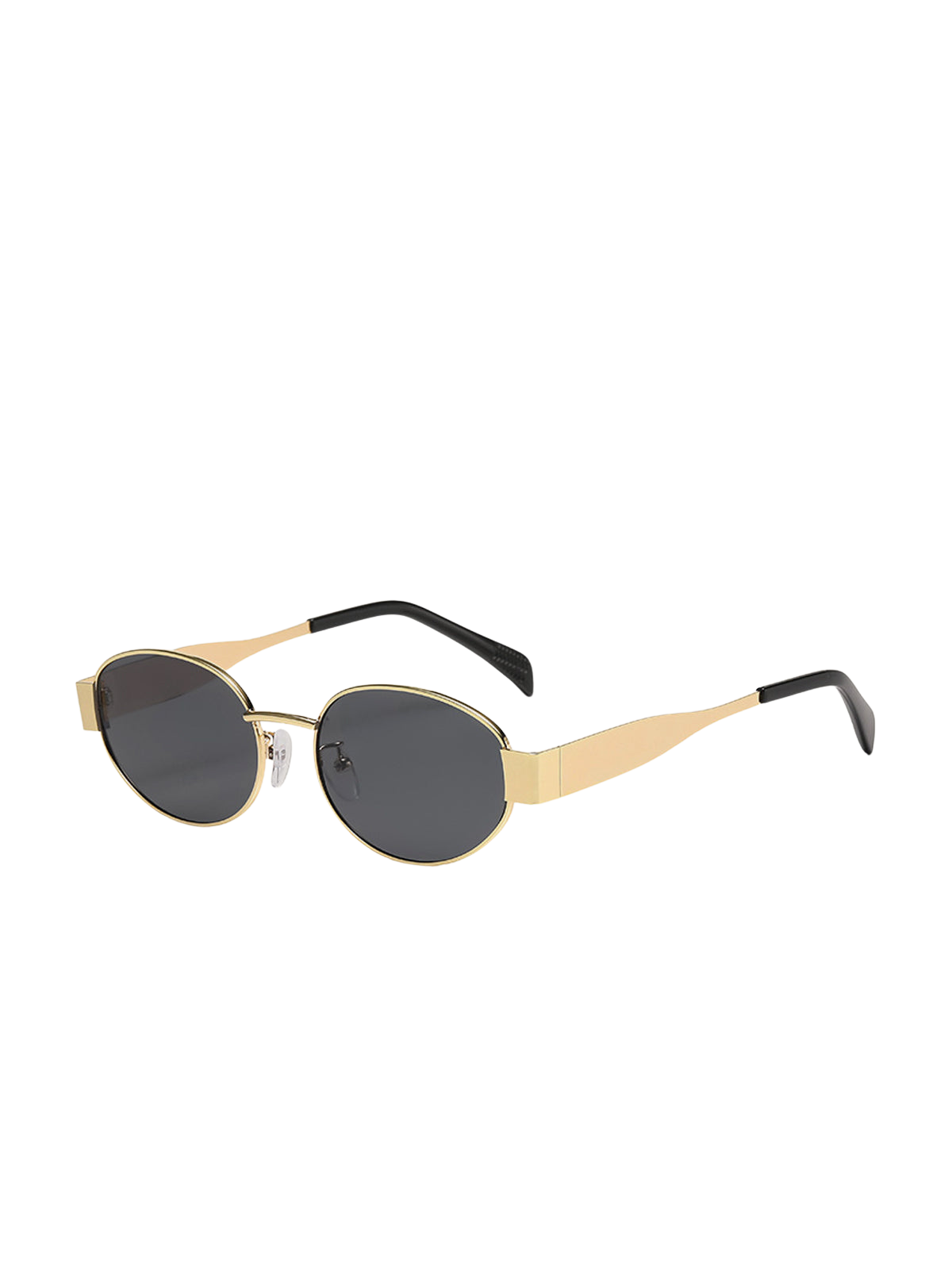 Lunettes Ovales | Monture Alliage Doré | Protection UV400