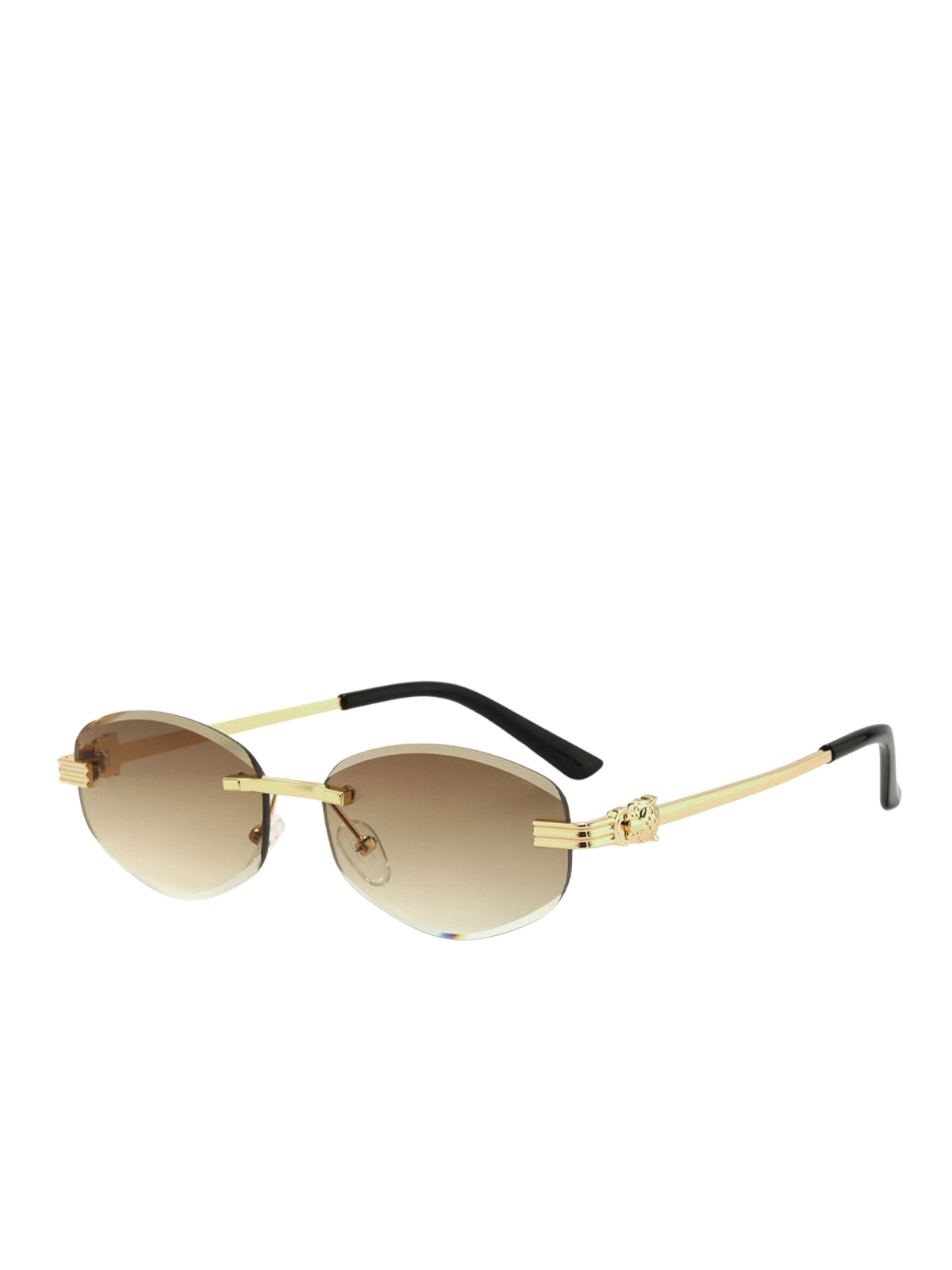 Lunettes Ovales | Cadre en Alliage Doré | Lentilles Graduées