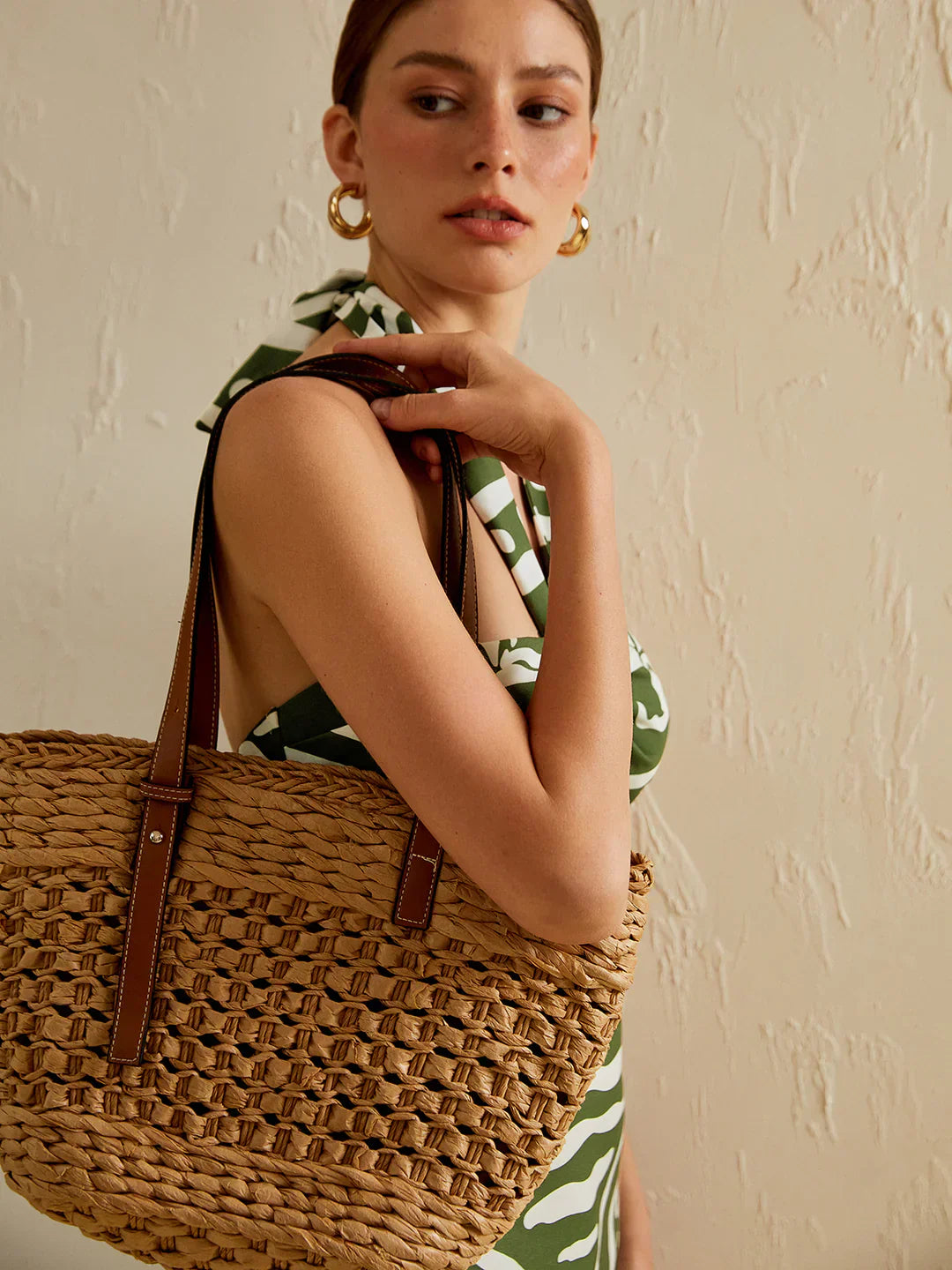 Sac Tote en Paille Évasion | Silhouette Panier