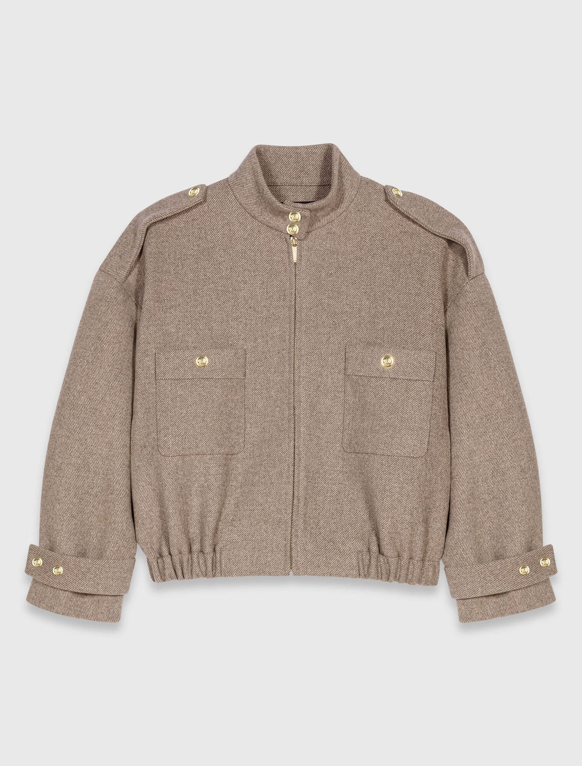 Veste Courte en Mélange de Laine | Style Urbain Structuré