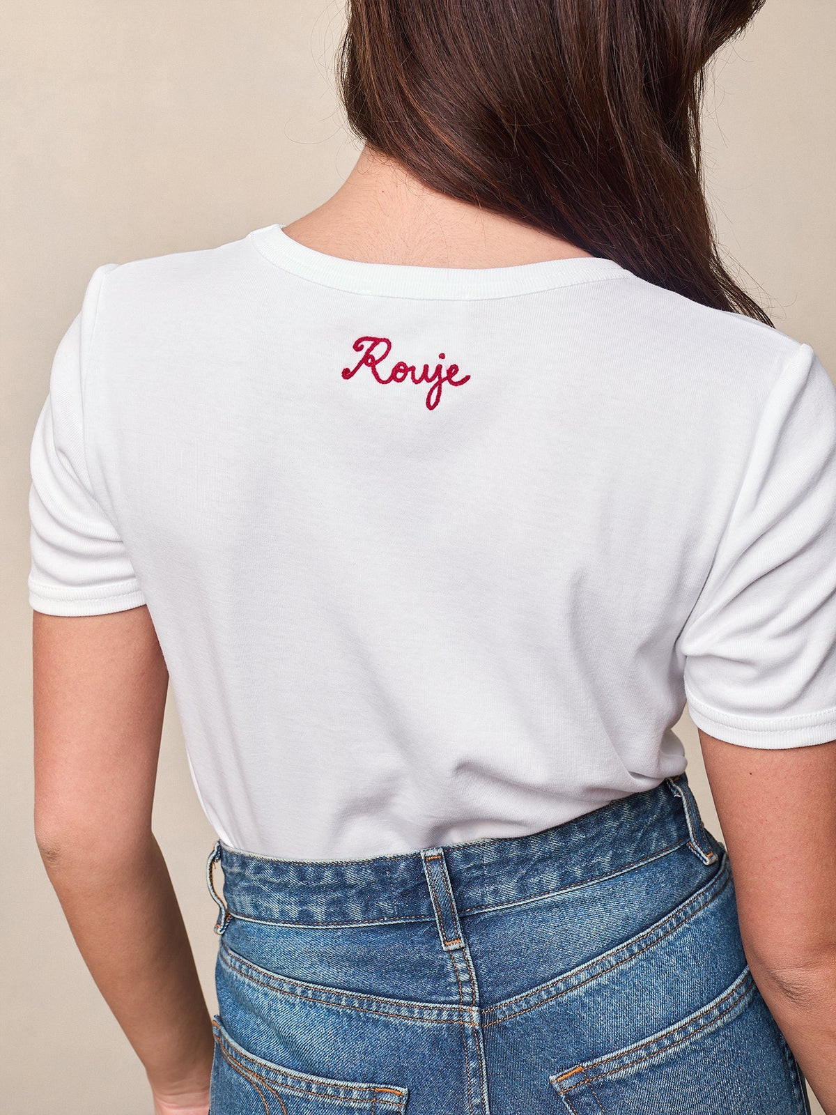 T-shirt en Coton Brodé | De Paris Avec Cœur
