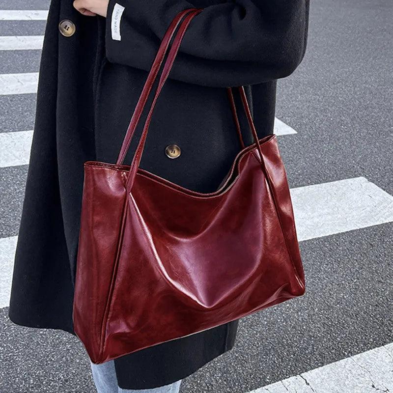 Sac Tote Évasion Large | Cuir PU Souple