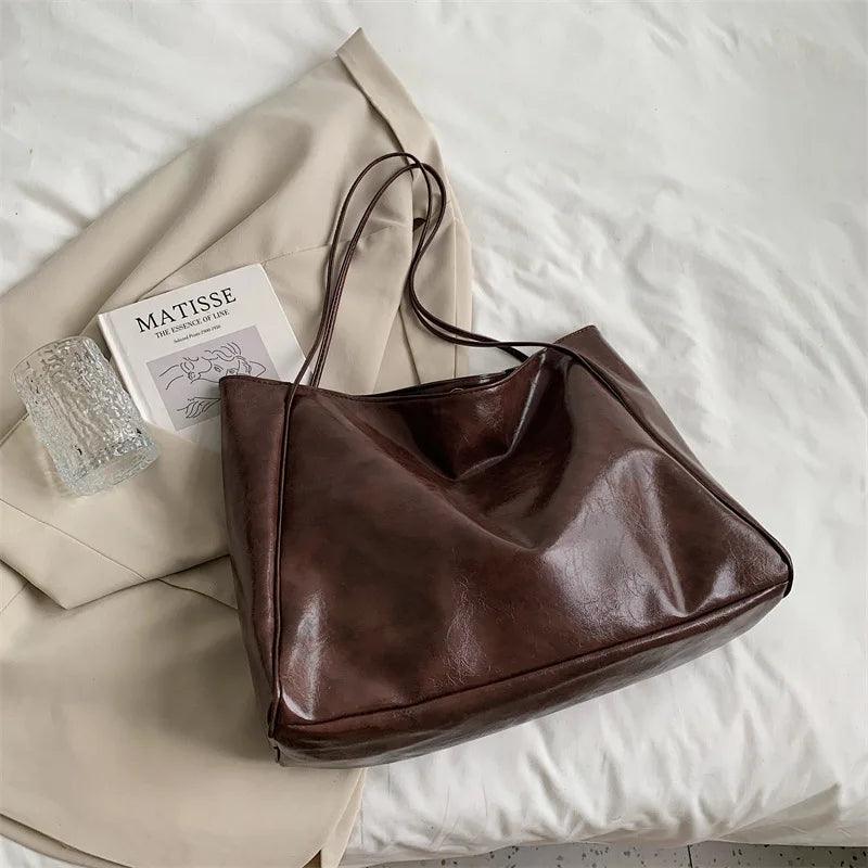 Sac Tote Évasion Large | Cuir PU Souple