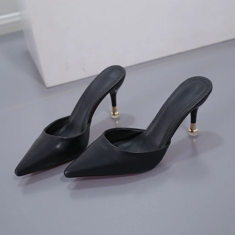 Mules à Talons Aiguille | Blanches