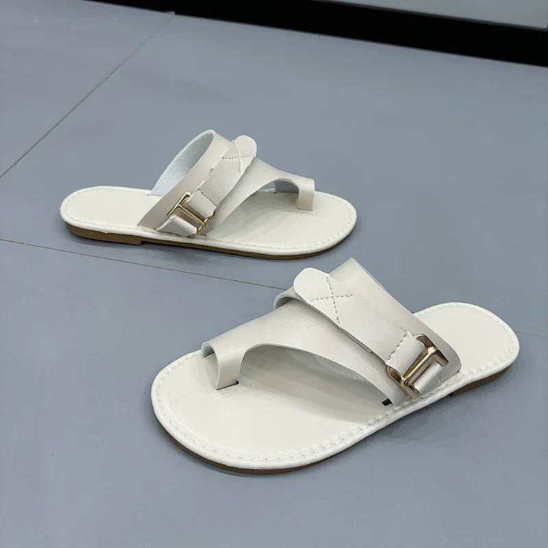 Sandales en Cuir | Boucle | orteil