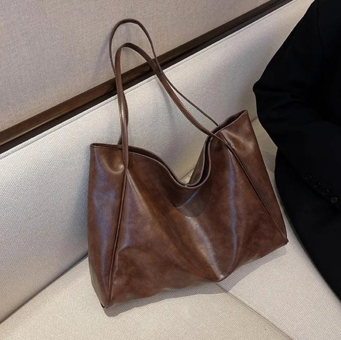 Sac Tote Évasion Large | Cuir PU Souple