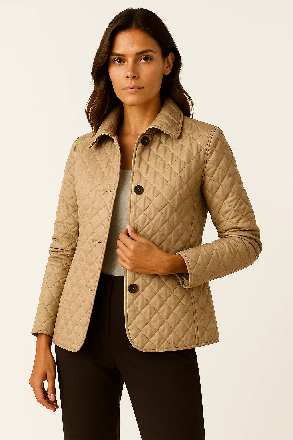 Veste Matelassée | Simple Boutonnage | Vêtement Léger