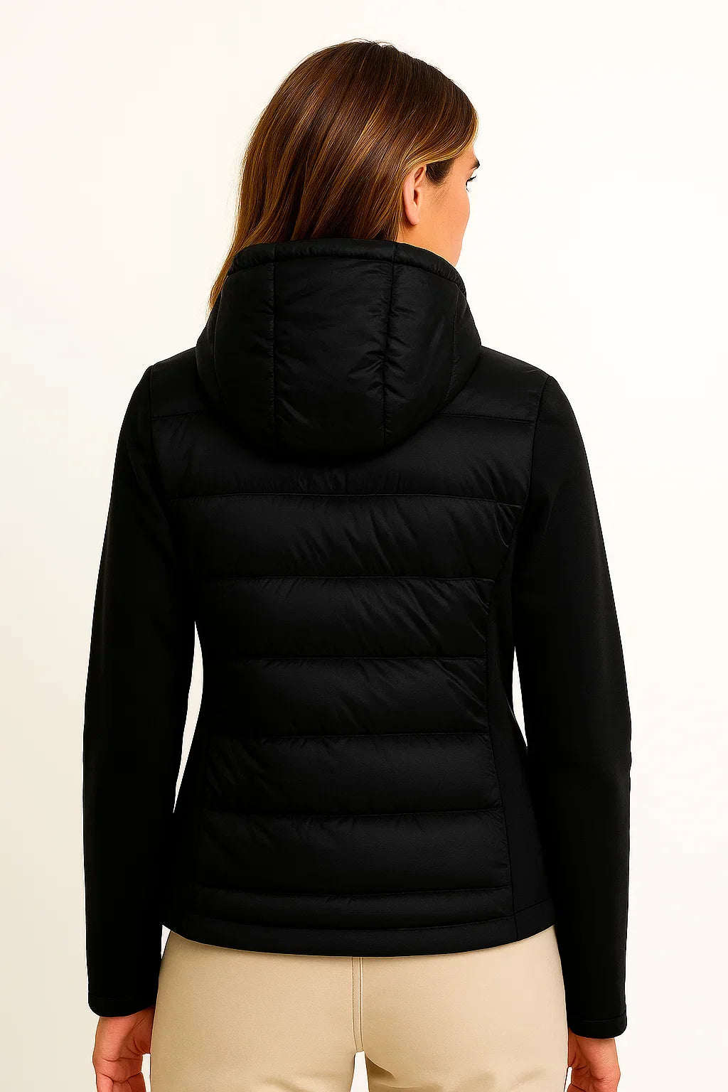 Veste Femme Hybride Légère Doudoune | Capuche | Chaleur Épurée