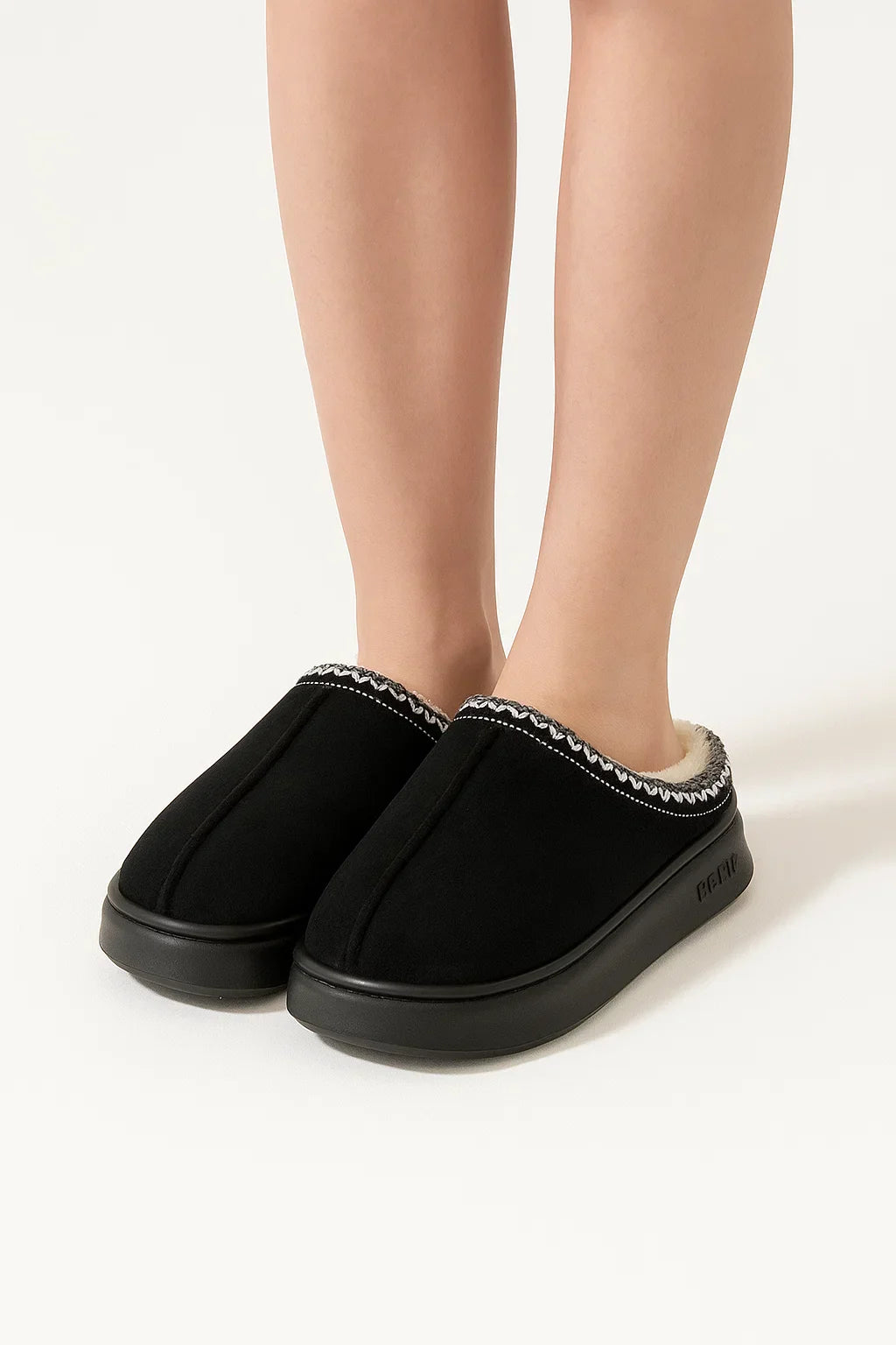 Chaussons Femme Faux Suède | Doublure Plush Intérieur Plateforme