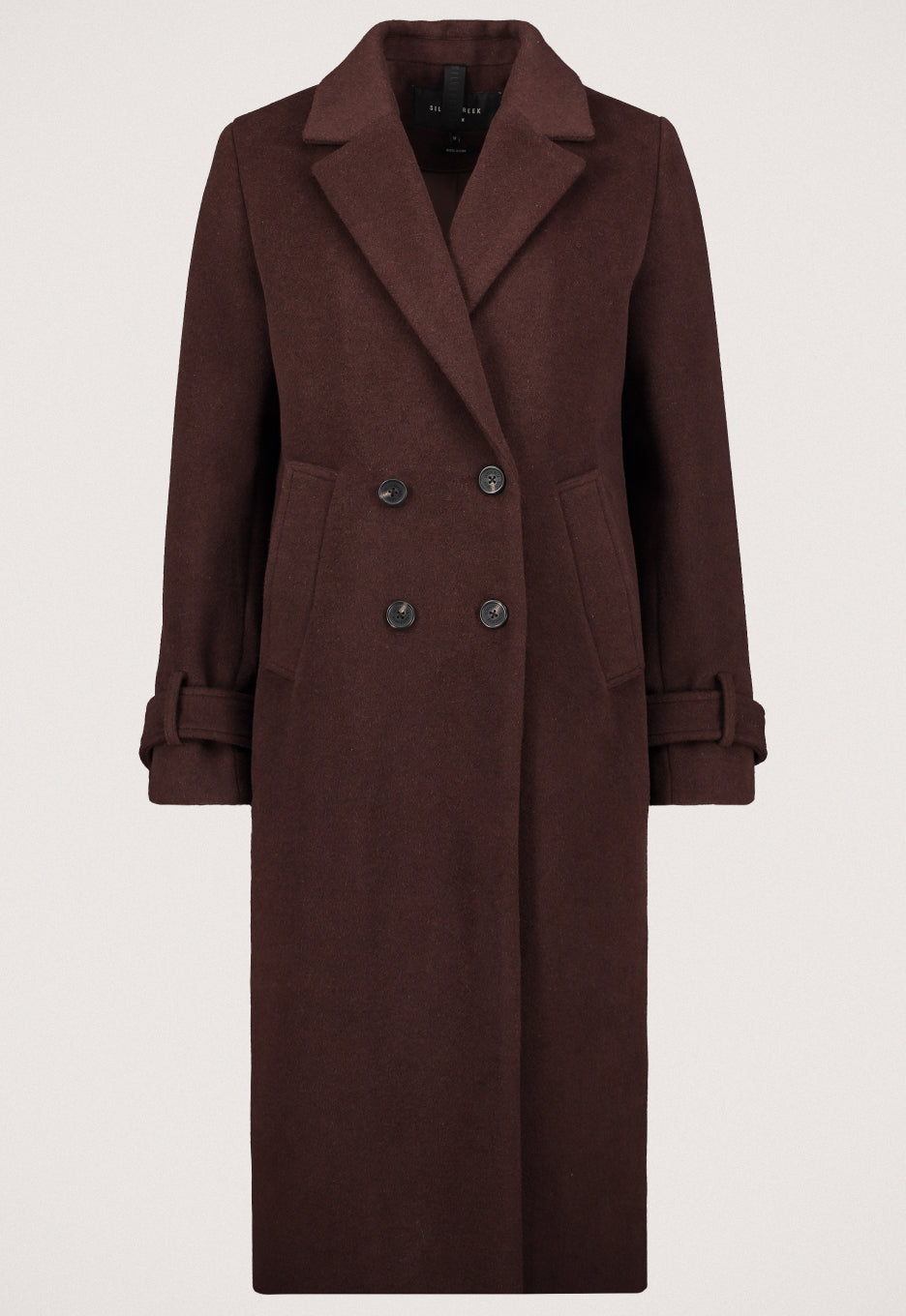 Manteau long en mélange de laine | Double-boutonnage classique | Élégance hivernale