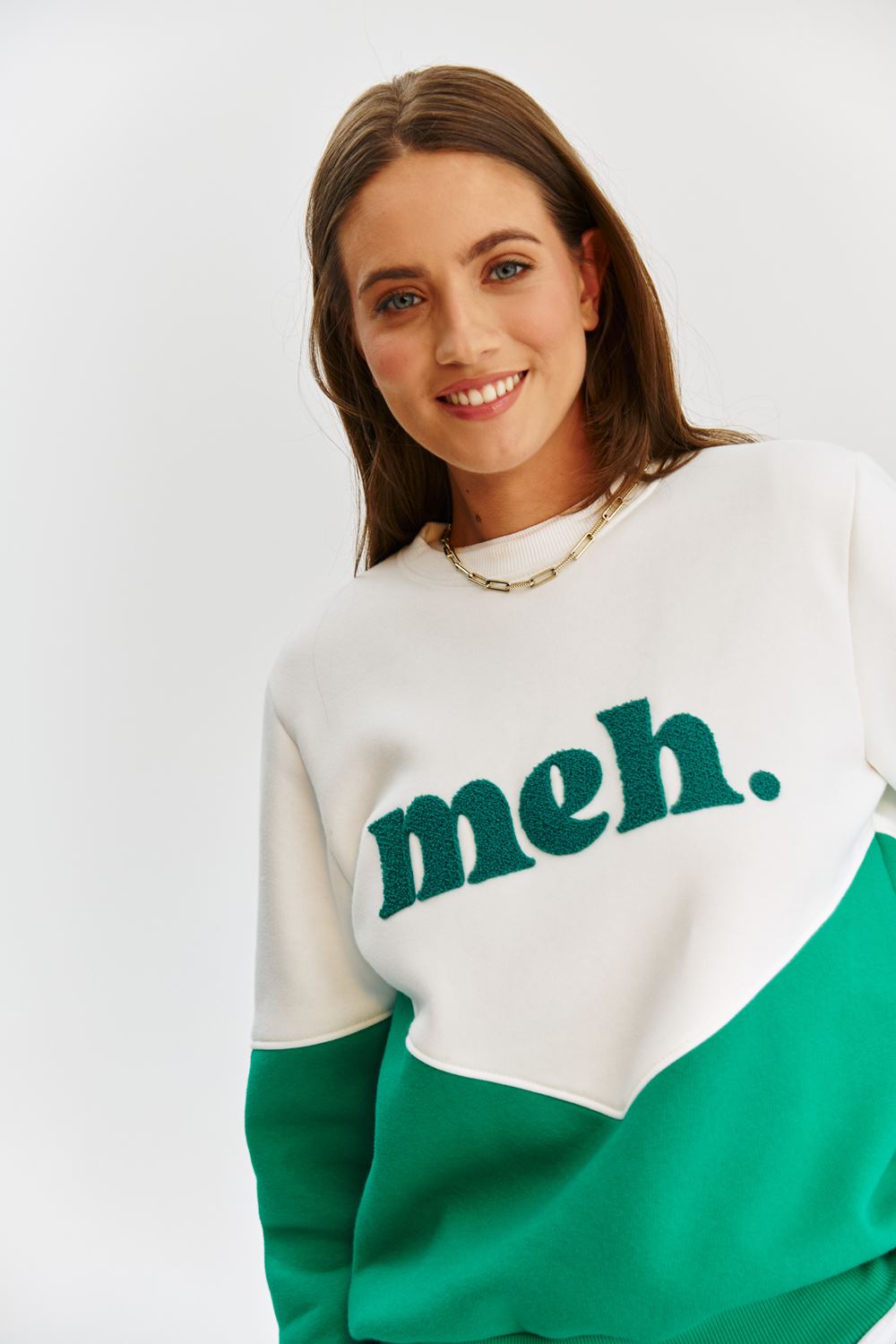 Sweatshirt Graphic Fondamentale | Panneau Contrast | Coupe Relaxed