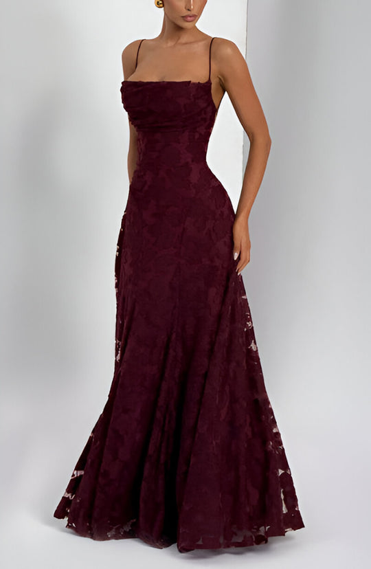 Robe Maxi à Bretelles | Coupe Slim Longue