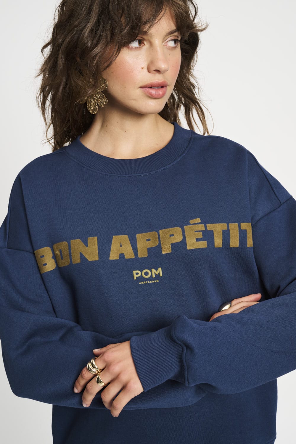 Sweatshirt Coton Fondamentale | Imprimé Bon Appétit | Coupe Relaxed