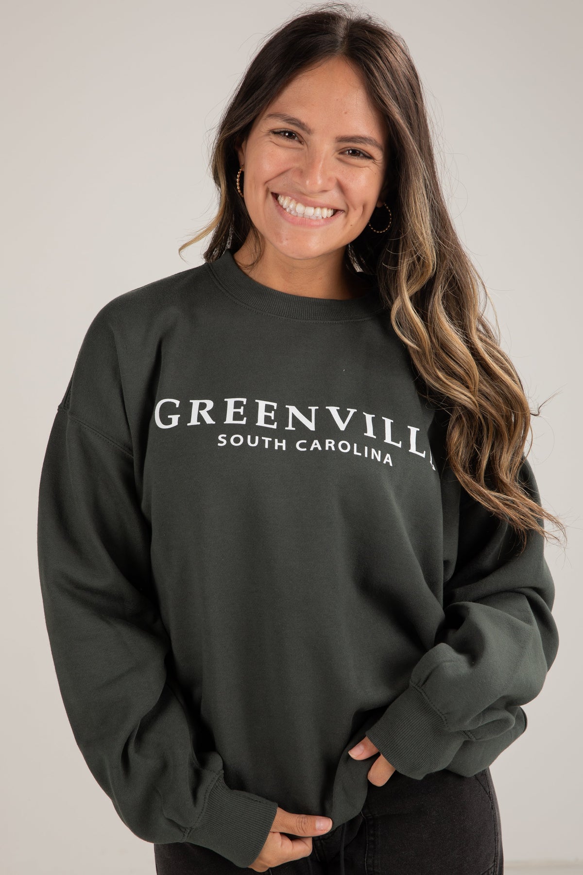 Sweatshirt Coton Fondamentale | Imprimé Greenville South Carolina | Coupe Relaxée
