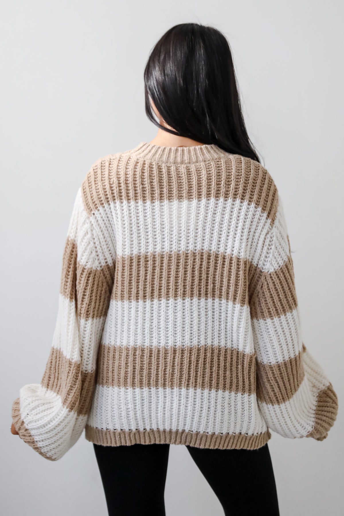 Pull Over Rayures Oversize | Maille Ribée | Coupe Décontractée