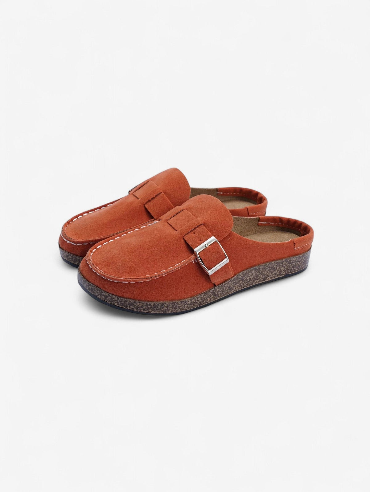 Mules Jada | Clogs en Faux Suède avec Détail Boucle