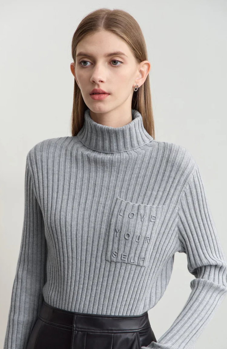 Pull Over Col Roulé | Blend Cachemire Douce | Silhouette Ajustée