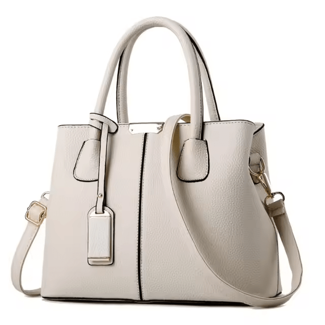 Sac Tote Structuré en Cuir | Design à Double Porté