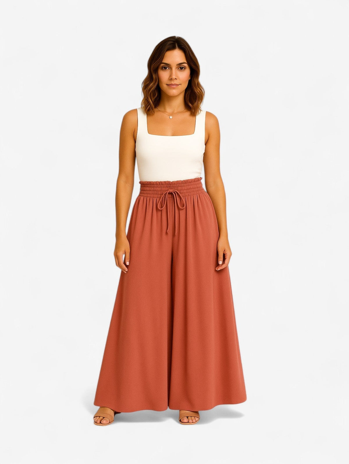 Jupe Maxi A-Line Noire | Taille Élastique avec Cordon