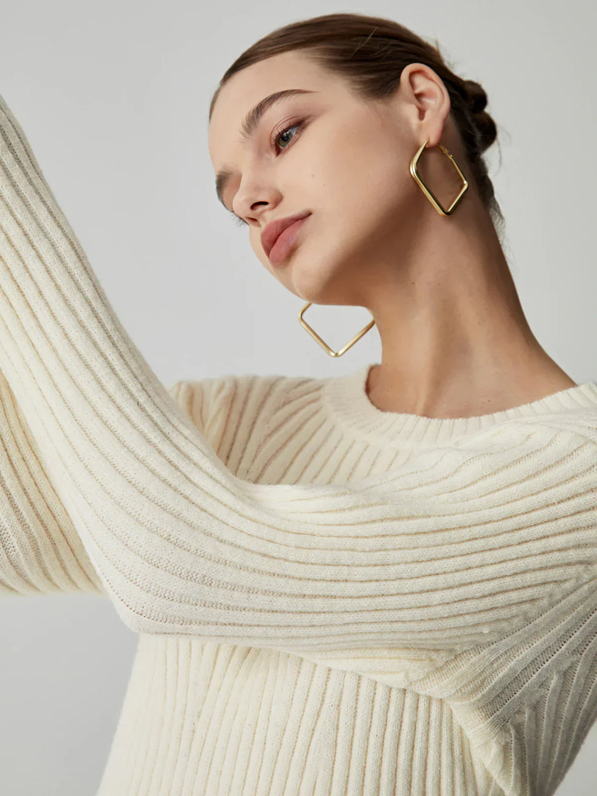Robe Pull Ribbed | Manches Longues | Slim Fit Mini