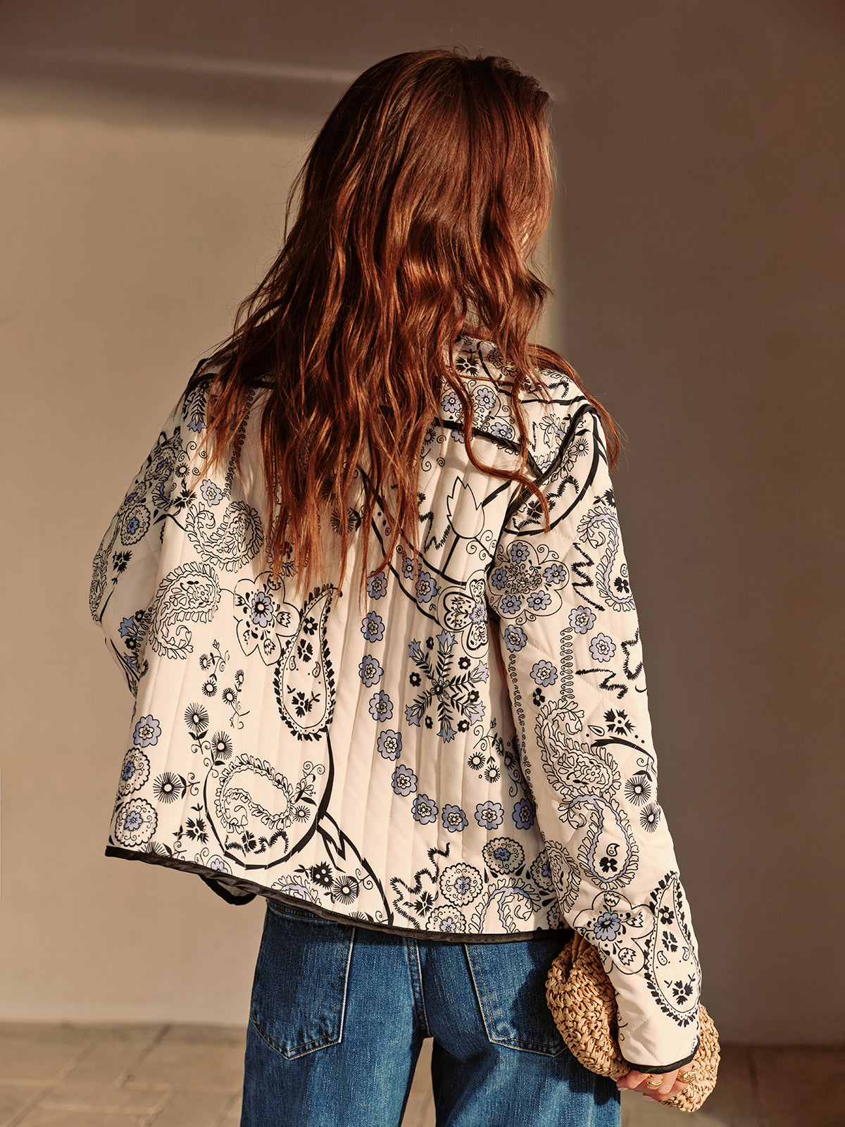 Veste en Coton Brodé | Imprimé Floral | Inspirée du Bohème