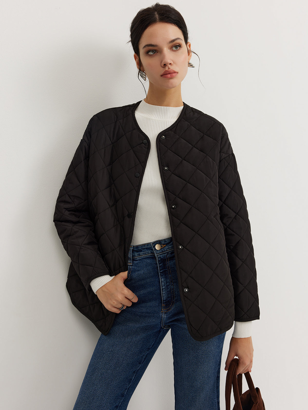 Veste Matelassée avec Écharpe | Chaleur Hivernale Sans Effort