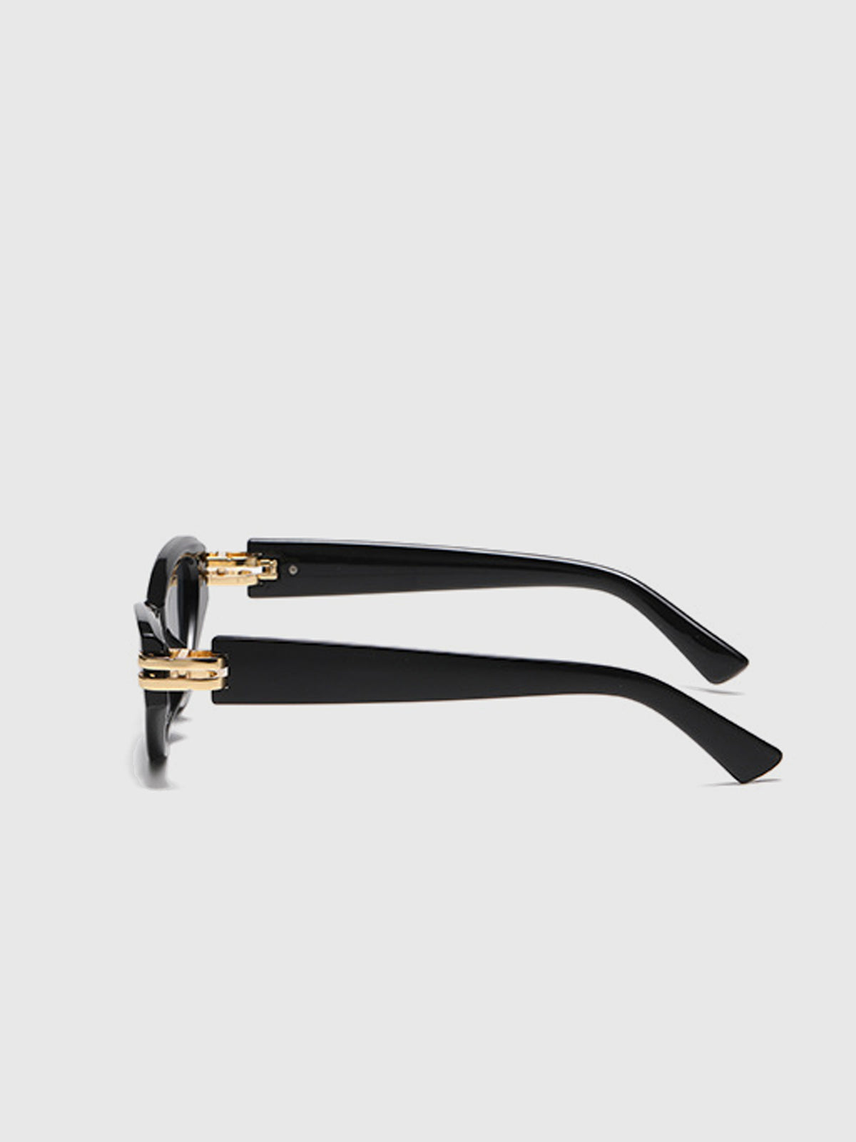 Lunettes Cat-Eye | Monture Noire | Détail Or | Protection UV