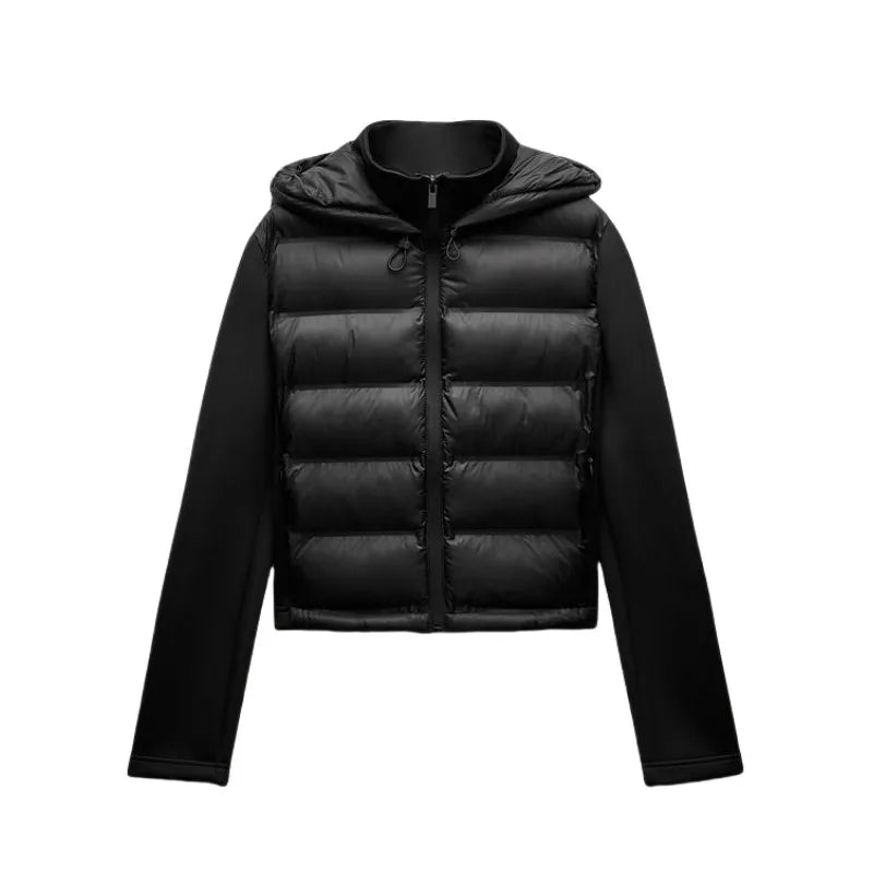 Veste Femme Hybride Légère Doudoune | Capuche | Chaleur Épurée