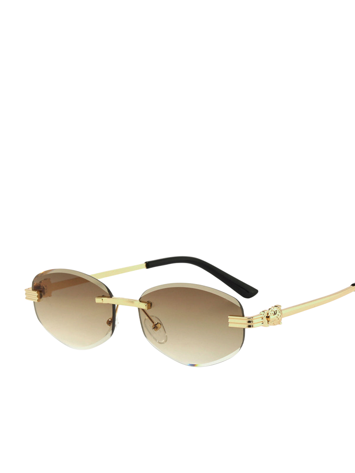 Lunettes Ovales | Cadre en Alliage Doré | Lentilles Graduées