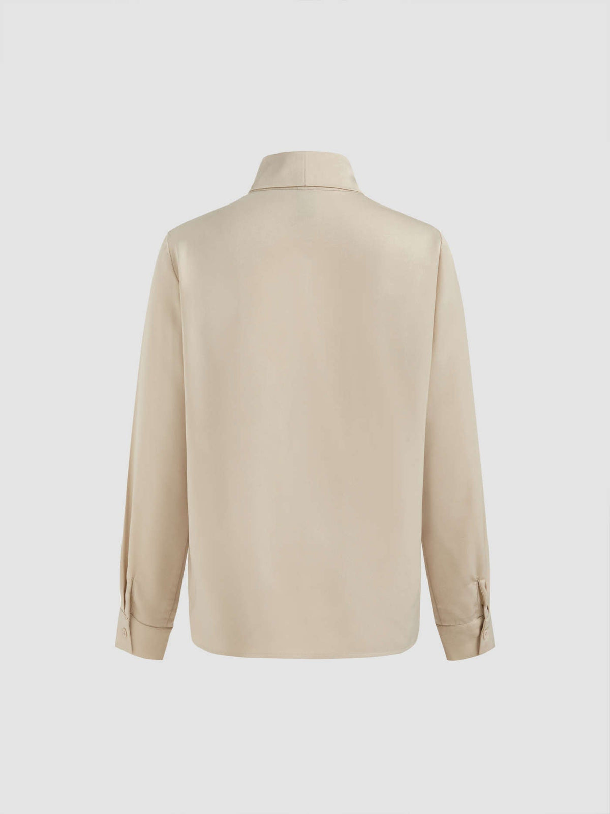 Blouse Chiffon Col Bow Tie | Manches Longues | Coupe Régulière