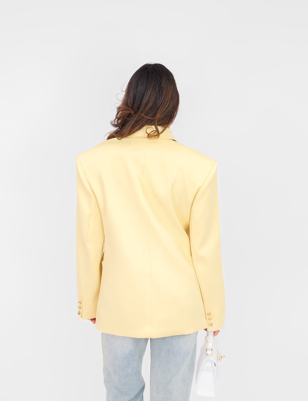 Blazer Longline Structuré | Jaune Citron | Tailoring Moderne