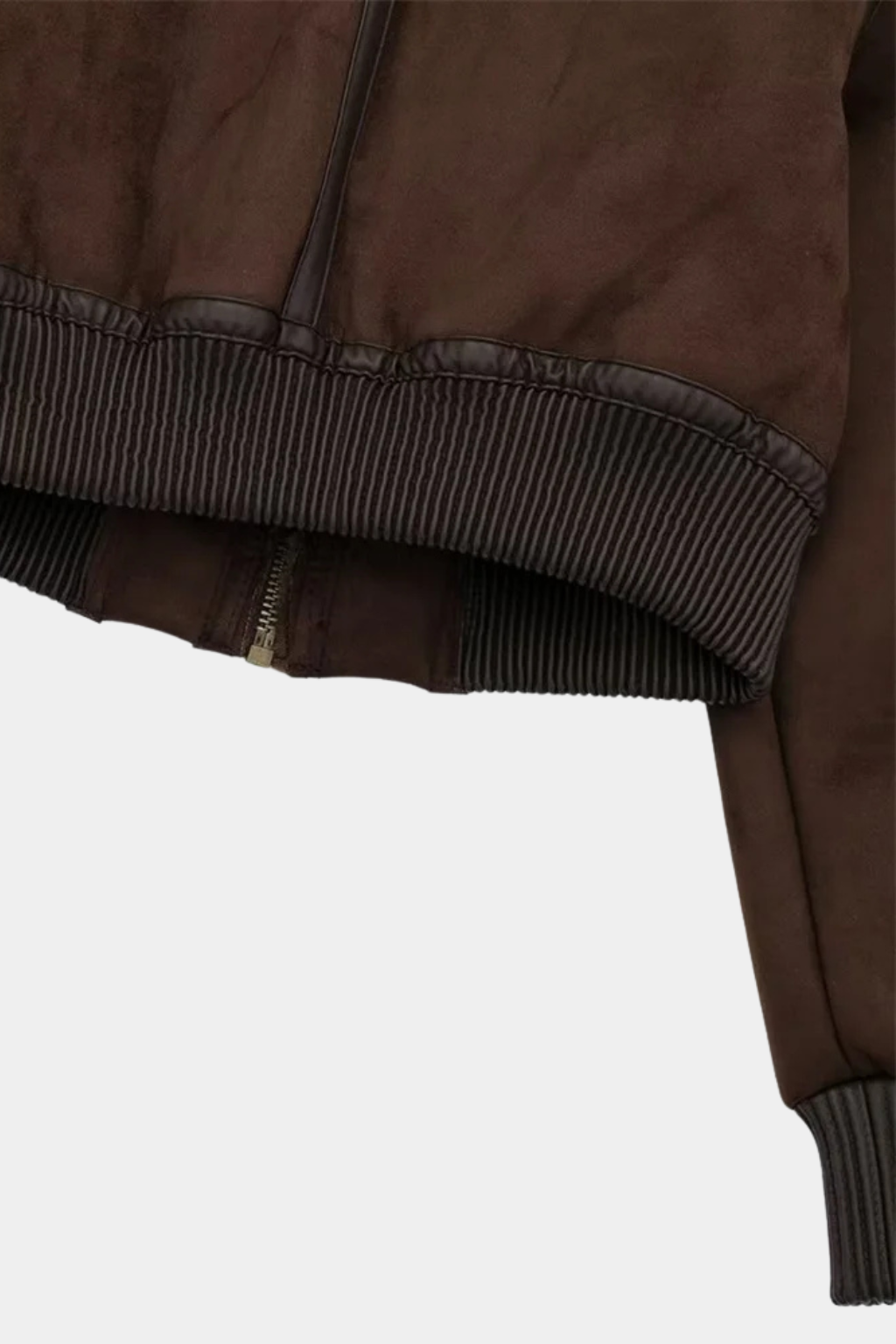 Veste Aviateur en Faux Shearling | Coupe Cropped | Col Revers