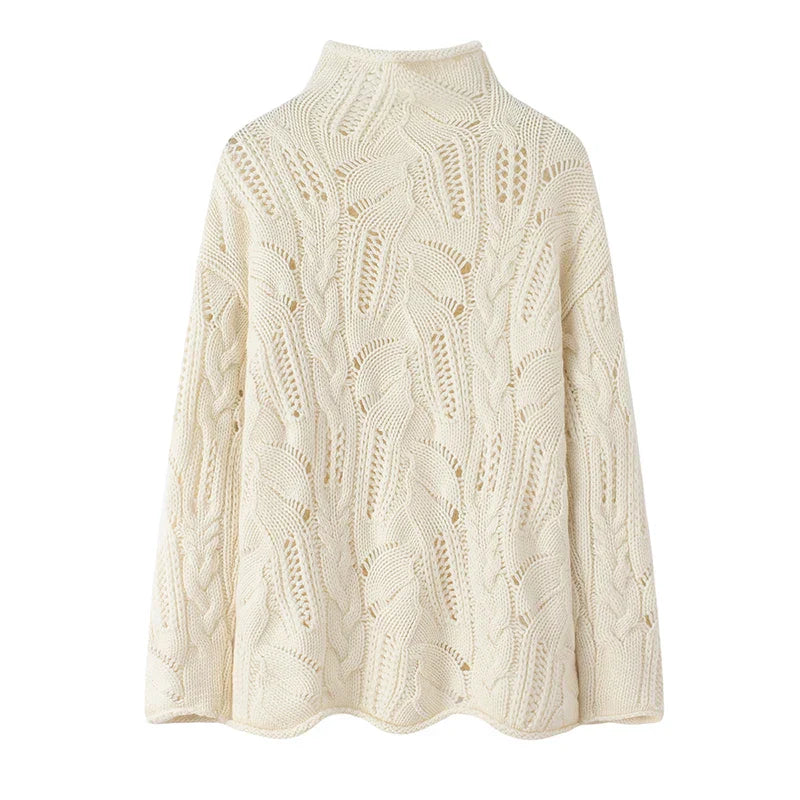 Pull-over en laine et cachemire | Maille ouverte | Coupe loose