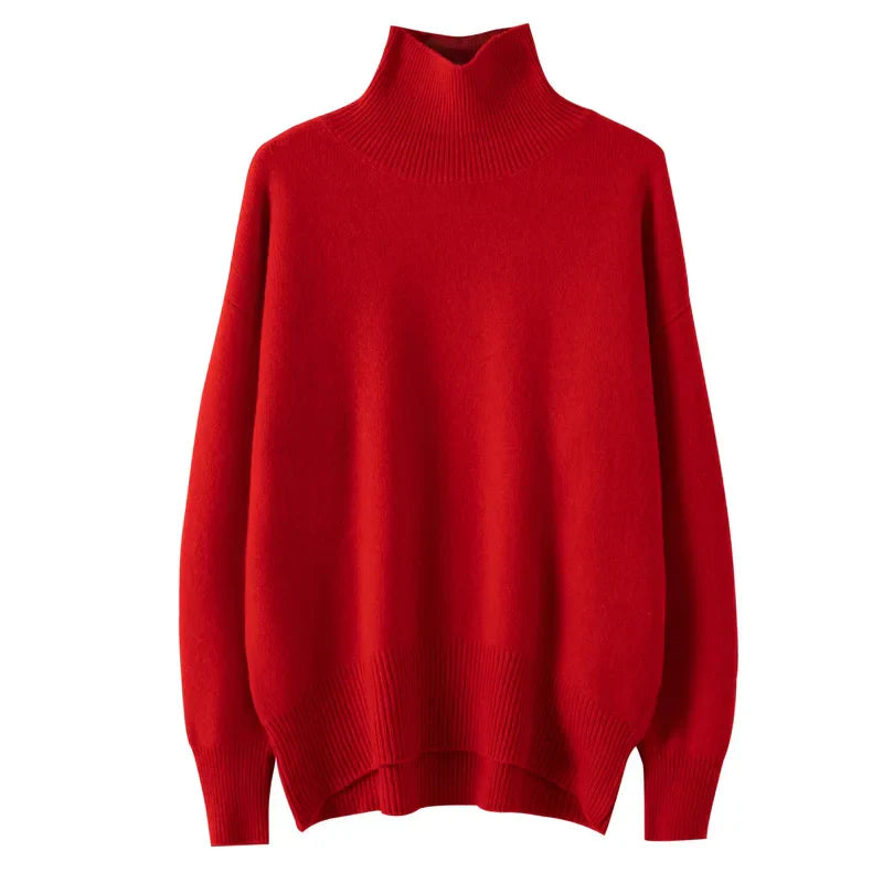 Pull Col Roulé en Cachemire | Coupe Relaxed | Collection Fondamentale