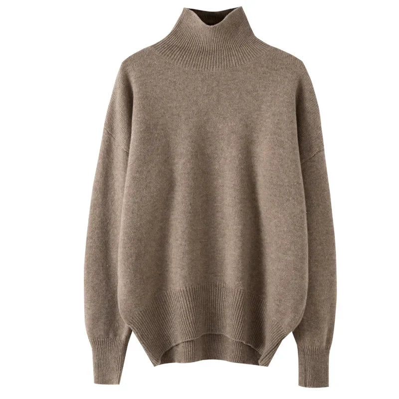 Pull Col Roulé en Cachemire | Coupe Relaxed | Collection Fondamentale