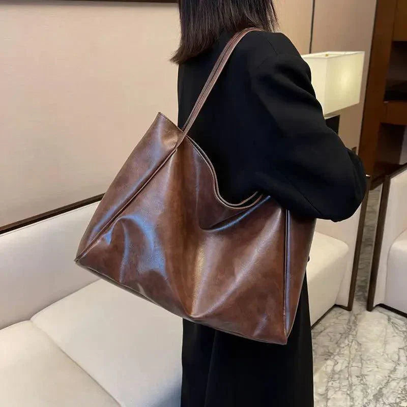 Sac Tote Évasion Large | Cuir PU Souple