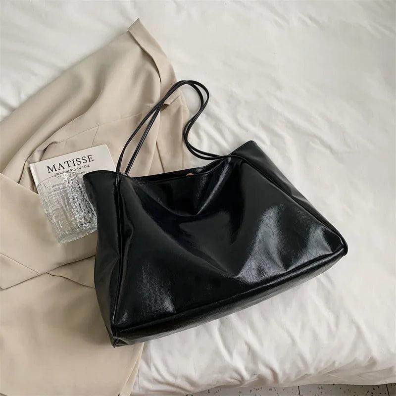 Sac Tote Évasion Large | Cuir PU Souple