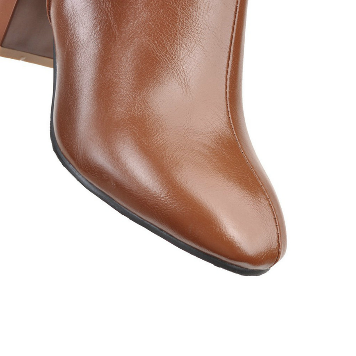 Bottes hautes à talons blocs Fondamentale | Cuir vegan | Hiver