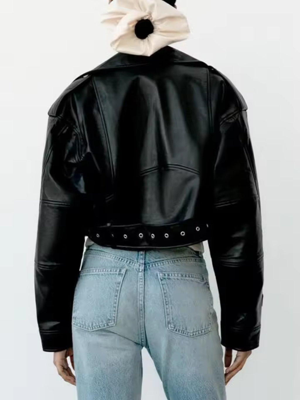 Veste en cuir faux | Coupe courte